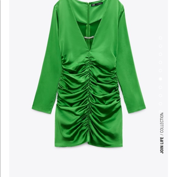 Zara jewel trim draped dress - Picture 4 of 7